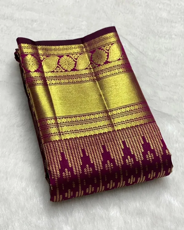 Banarasi_Soft_Silk_WINE_Premium-Fancy_Saree_With_Blouse_For_Women