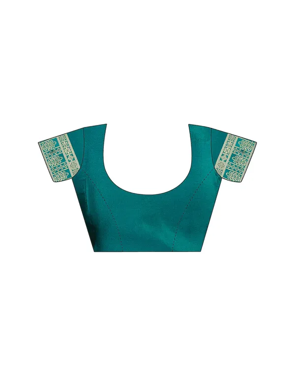 Banarasi_Soft_Silk_Rama_Premium-Fancy_Saree_With_Blouse_For_Women