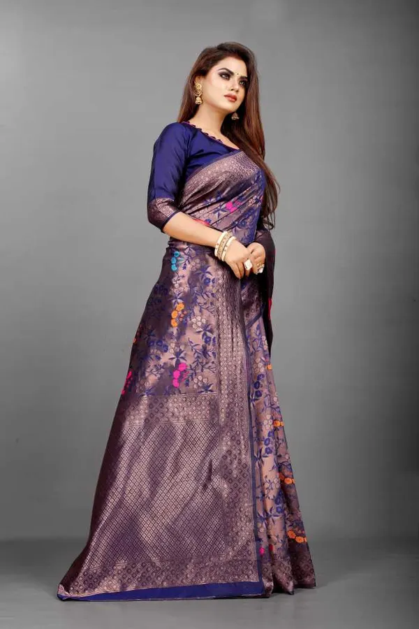Banarasi_Soft_Silk_NAVY-BLUE_Premium-Fancy_Saree_With_Blouse_For_Women