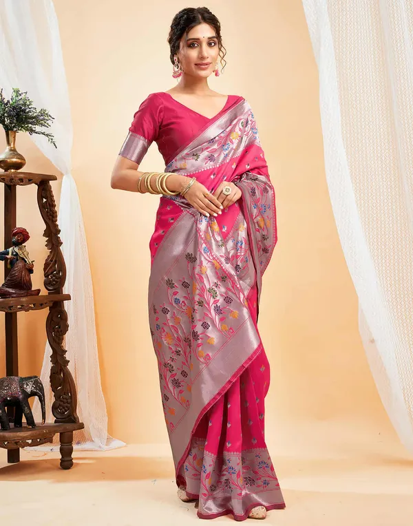 Banarasi_Soft_Silk_Gajari_Premium-Fancy_Saree_With_Blouse_For_Women