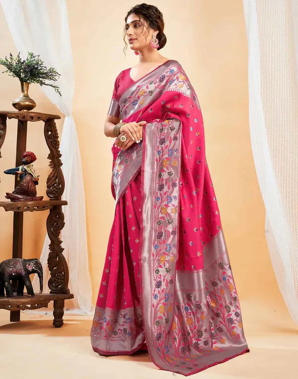 Banarasi_Soft_Silk_Gajari_Premium-Fancy_Saree_With_Blouse_For_Women