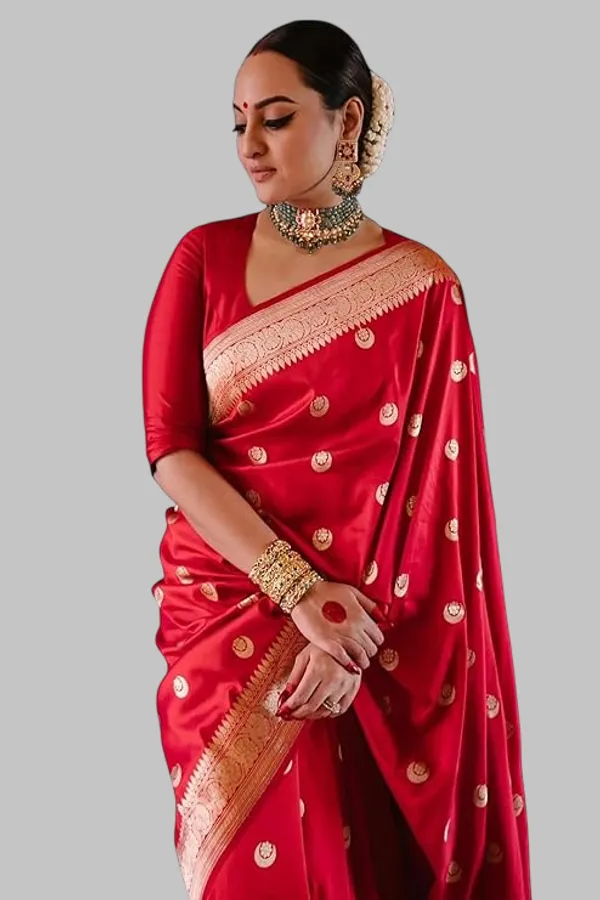 Banarasi_Soft_Silk_Red_Premium-Fancy_Saree_With_Blouse_For_Women