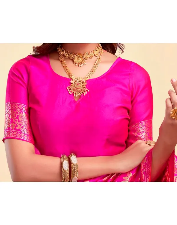 Banarasi_Soft_Silk_Rani_Premium-Fancy_Saree_With_Blouse_For_Women