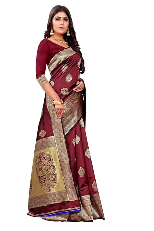 Banarasi_Soft_Silk_Maroon_Premium-Fancy_Saree_With_Blouse_For_Women