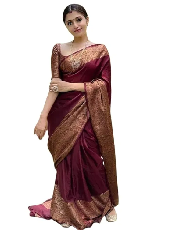 Banarasi_Soft_Silk_Maroon_Premium-Fancy_Saree_With_Blouse_For_Women