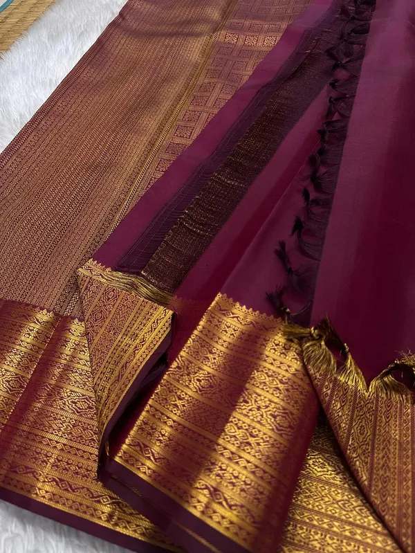 Banarasi_Soft_Silk_WINE_Premium-Fancy_Saree_With_Blouse_For_Women