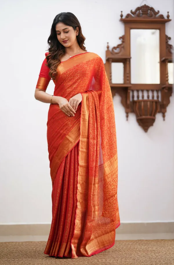Banarasi_Soft_Silk_RED_Premium-Fancy_Saree_With_Blouse_For_Women