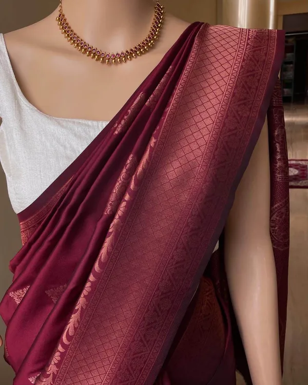 Banarasi_Soft_Silk_MAROON_Premium-Fancy_Saree_With_Blouse_For_Women