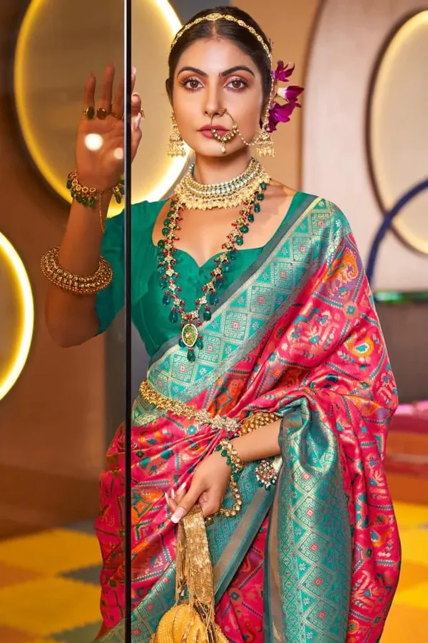 Banarasi_Soft_Silk_PINK_Premium-Fancy_Saree_With_Blouse_For_Women