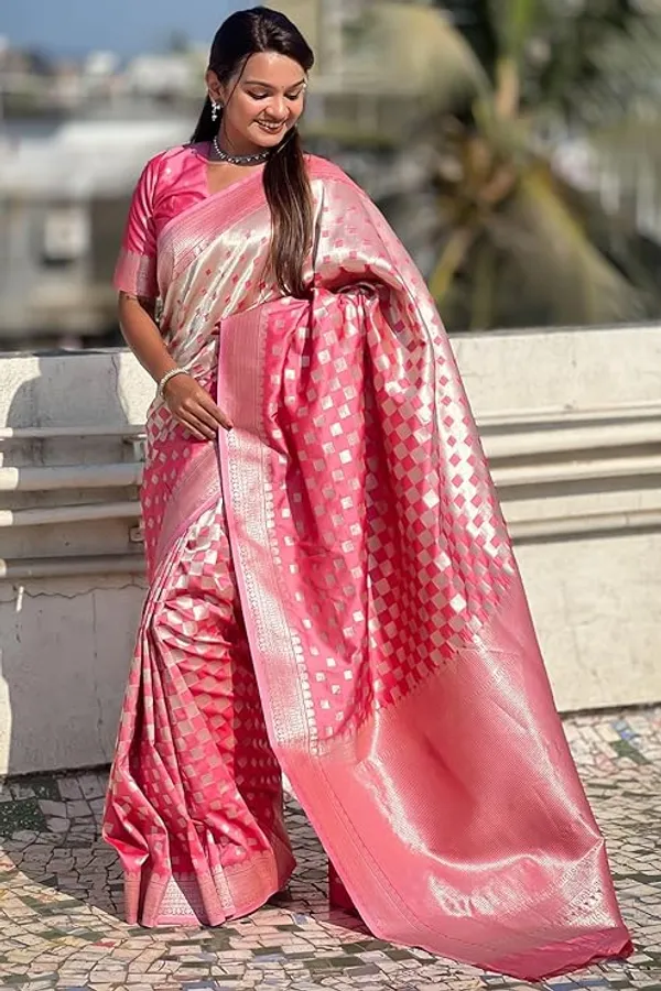 Banarasi_Soft_Silk_LIGHT-PINK_Premium-Fancy_Saree_With_Blouse_For_Women