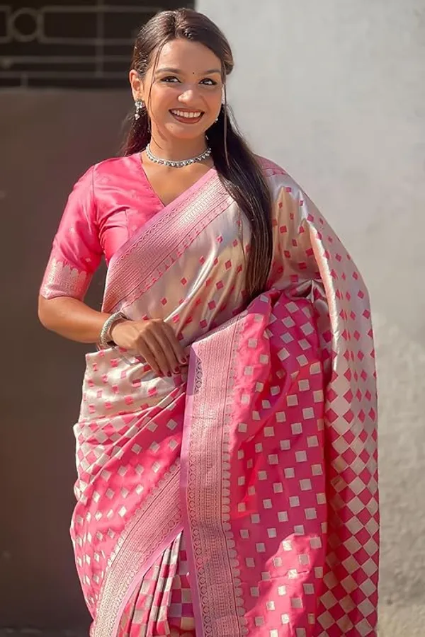 Banarasi_Soft_Silk_LIGHT-PINK_Premium-Fancy_Saree_With_Blouse_For_Women