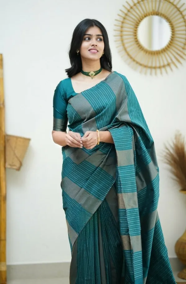 Banarasi_Soft_Silk_RAMA_Premium-Fancy_Saree_With_Blouse_For_Women