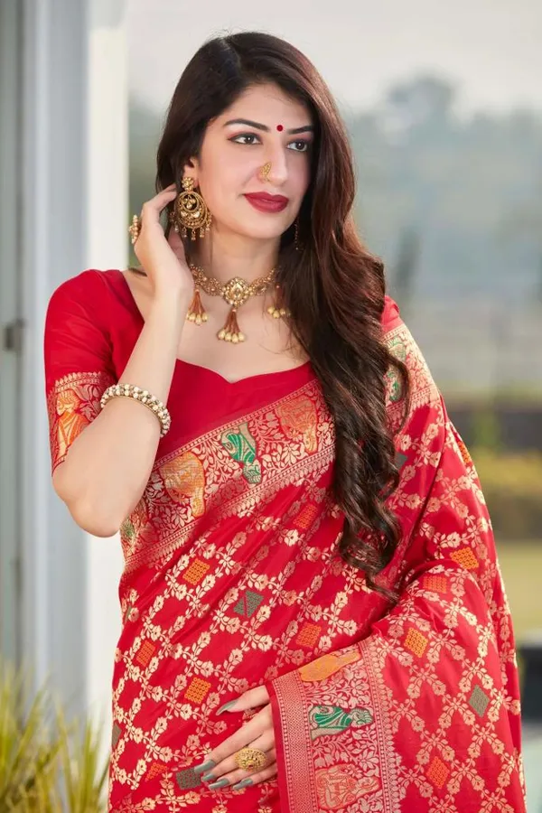 Banarasi_Soft_Silk_CHERRY_Premium-Fancy_Saree_With_Blouse_For_Women