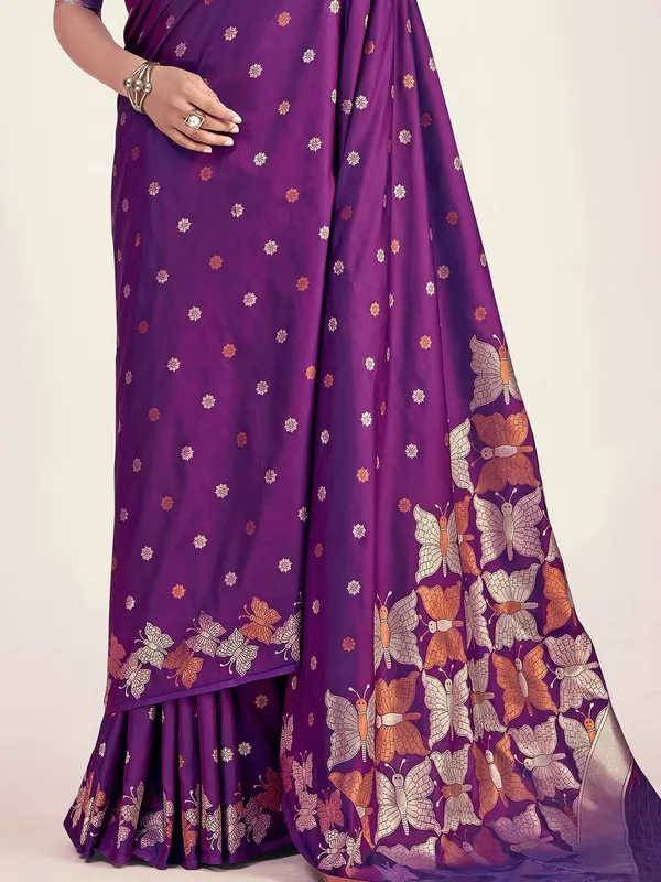 Banarasi_Soft_Silk_WINE_Premium-Fancy_Saree_With_Blouse_For_Women