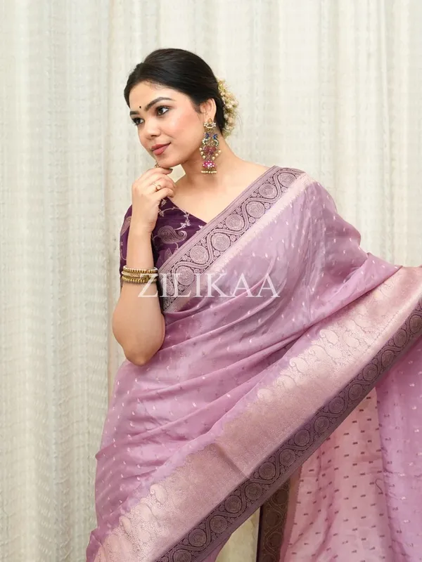 Banarasi_Soft_Silk_LIGHT-PINK-WINE_Premium-Fancy_Saree_With_Blouse_For_Women