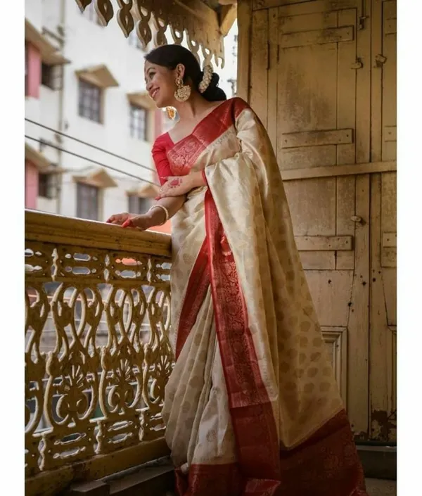 Banarasi_Soft_Silk_OFF-WHITE-RED_Premium-Fancy_Saree_With_Blouse_For_Women