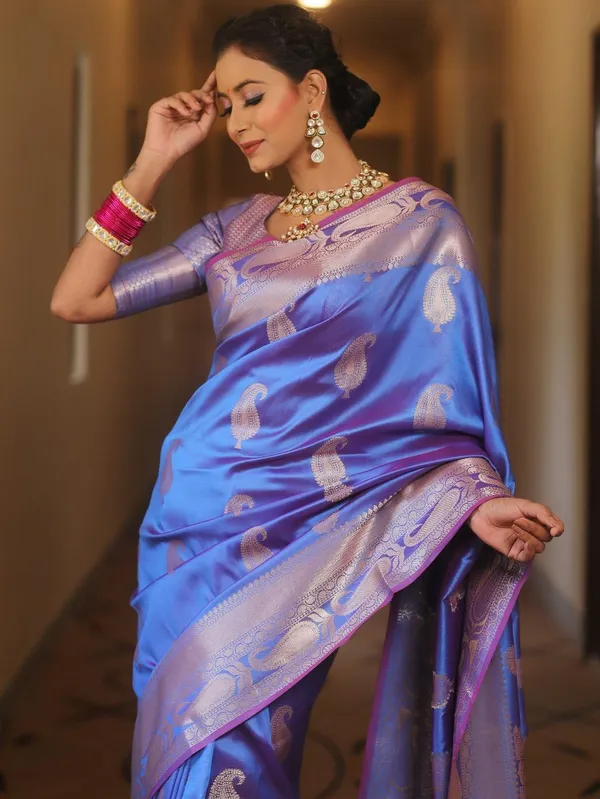 Banarasi_Soft_Silk_PASTLE-BLUE_Premium-Fancy_Saree_With_Blouse_For_Women