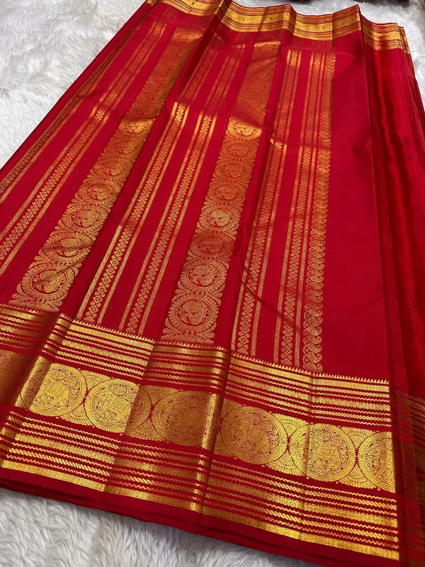Banarasi_Soft_Silk_RED_Premium-Fancy_Saree_With_Blouse_For_Women