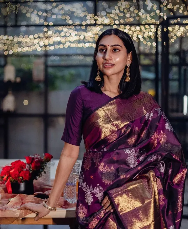 Banarasi_Soft_Silk_WINE_Premium-Fancy_Saree_With_Blouse_For_Women