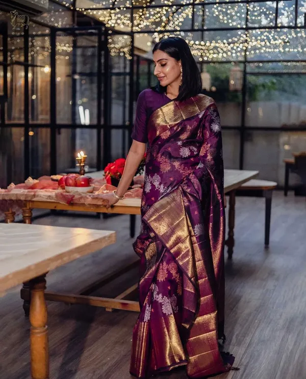Banarasi_Soft_Silk_WINE_Premium-Fancy_Saree_With_Blouse_For_Women