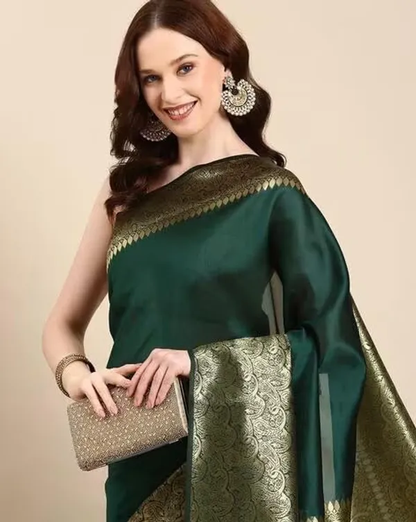 Banarasi_Soft_Silk_Green_Premium-Fancy_Saree_With_Blouse_For_Women