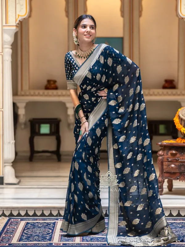Banarasi_Soft_Silk_RAMA_Premium-Fancy_Saree_With_Blouse_For_Women