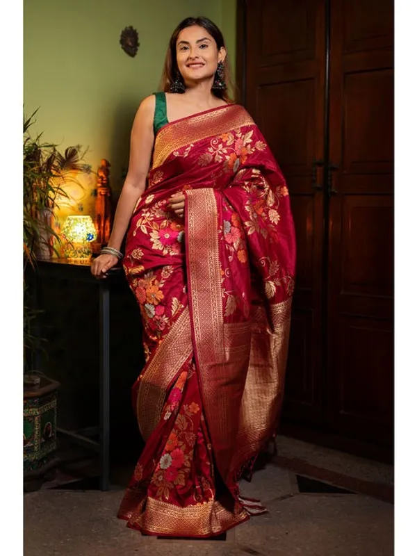 Banarasi_Soft_Silk_MAROON_Premium-Fancy_Saree_With_Blouse_For_Women