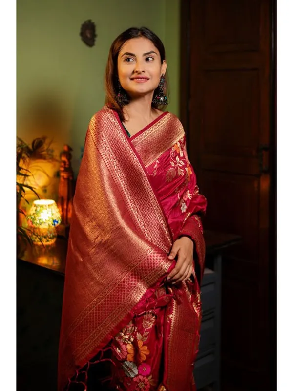 Banarasi_Soft_Silk_MAROON_Premium-Fancy_Saree_With_Blouse_For_Women