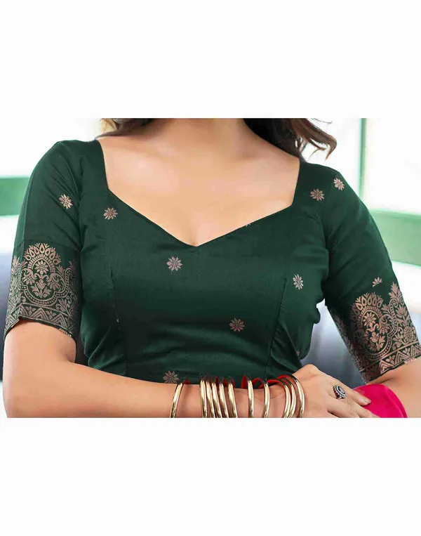 Banarasi_Soft_Silk_Rani_And_Green_Premium-Fancy_Saree_With_Blouse_For_Women