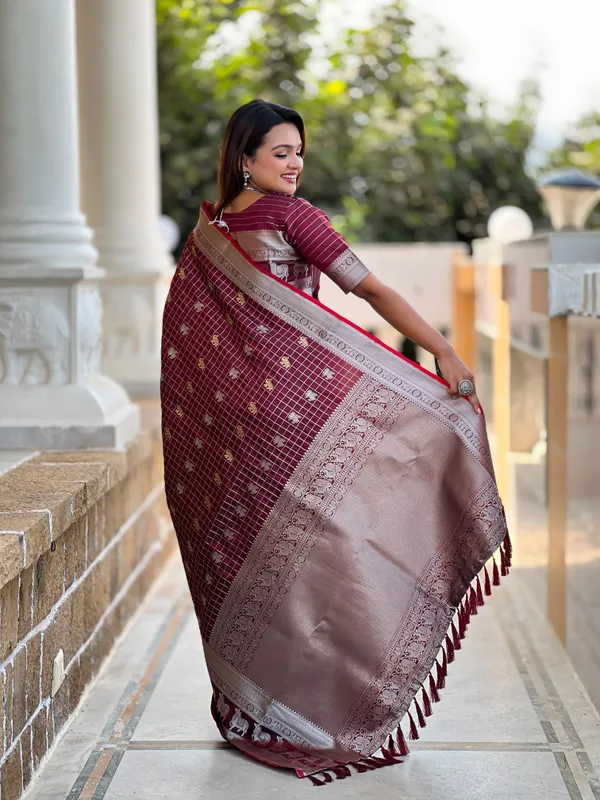 Banarasi_Soft_Silk_MAROON_Premium-Fancy_Saree_With_Blouse_For_Women