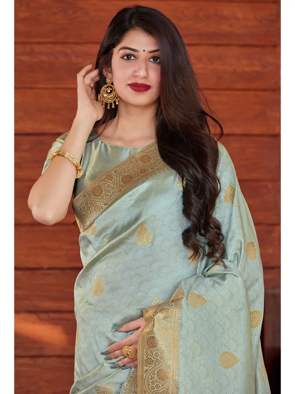 Banarasi_Soft_Silk_PASTLE-GREEN_Premium-Fancy_Saree_With_Blouse_For_Women