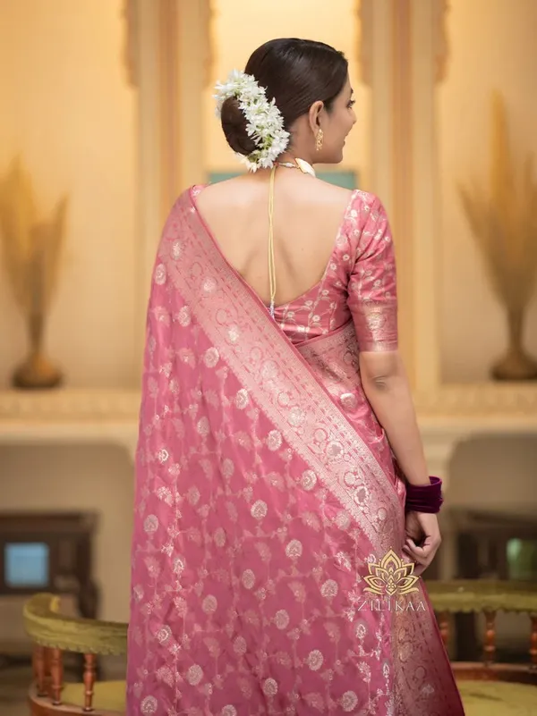 Banarasi_Soft_Silk_PEACH_Premium-Fancy_Saree_With_Blouse_For_Women