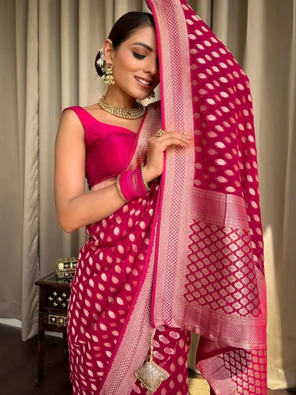 Banarasi_Soft_Silk_PINK_Premium-Fancy_Saree_With_Blouse_For_Women