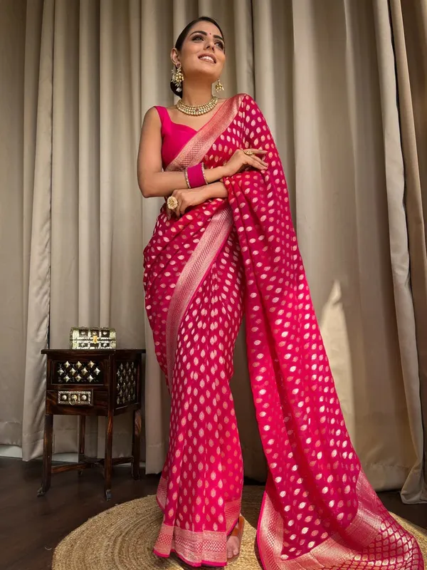 Banarasi_Soft_Silk_PINK_Premium-Fancy_Saree_With_Blouse_For_Women