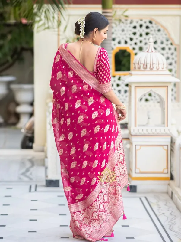 Banarasi_Soft_Silk_PINK_Premium-Fancy_Saree_With_Blouse_For_Women