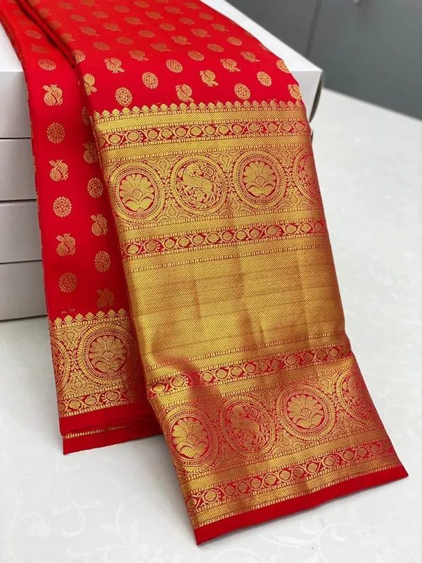 Banarasi_Soft_Silk_RED_Premium-Fancy_Saree_With_Blouse_For_Women