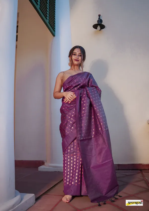 Banarasi_Soft_Silk_WINE_Premium-Fancy_Saree_With_Blouse_For_Women