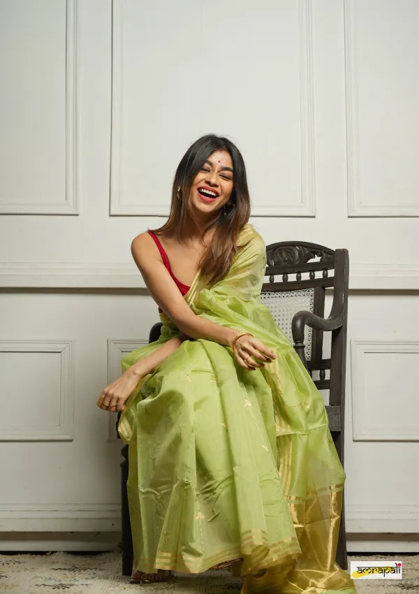 Pure_Soft_Cotton_PISTA_Premium-Fancy_Saree_With_Blouse_For_Women