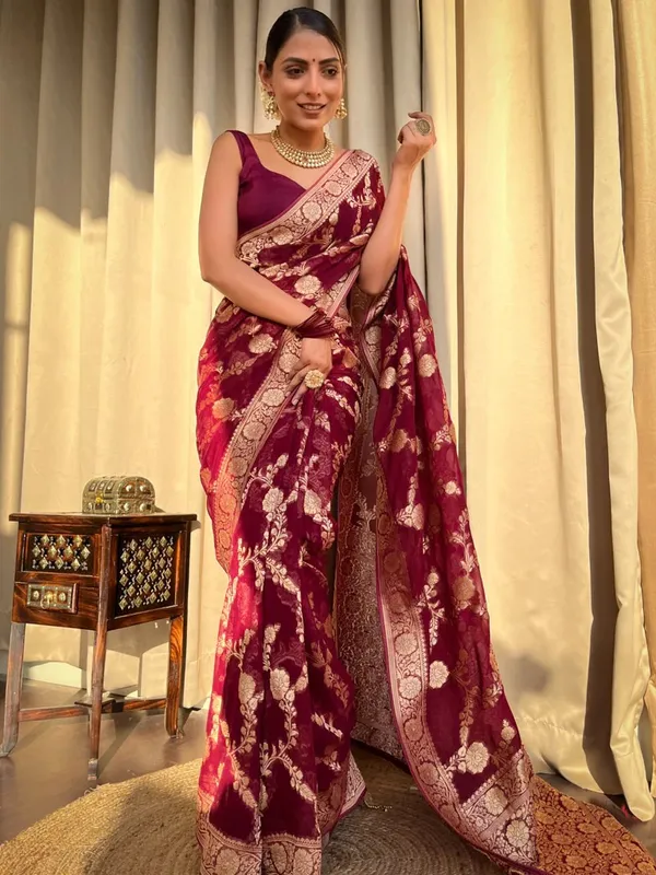 Banarasi_Soft_Silk_MAROON_Premium-Fancy_Saree_With_Blouse_For_Women