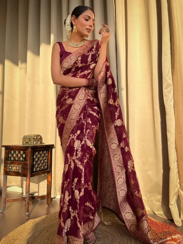 Banarasi_Soft_Silk_MAROON_Premium-Fancy_Saree_With_Blouse_For_Women