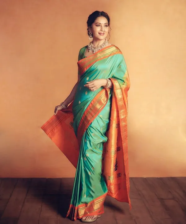 Banarasi_Soft_Silk_DULL-RAMA-ORANGE_Premium-Fancy_Saree_With_Blouse_For_Women