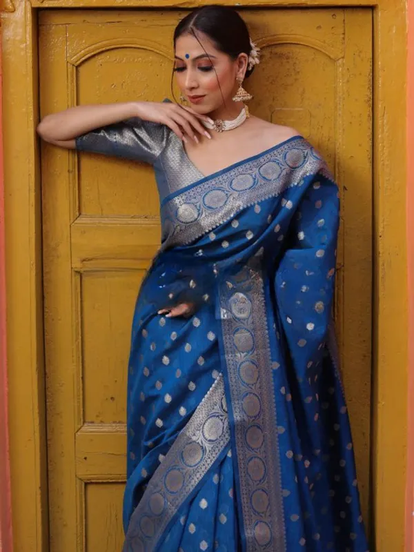 Banarasi_Soft_Silk_RAMA_Premium-Fancy_Saree_With_Blouse_For_Women