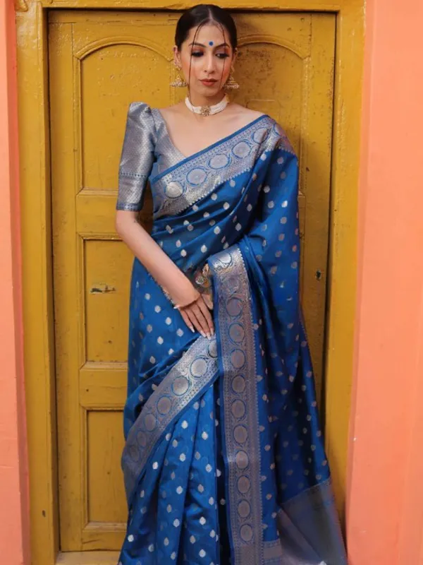 Banarasi_Soft_Silk_RAMA_Premium-Fancy_Saree_With_Blouse_For_Women