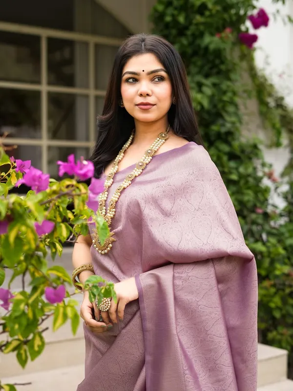 Banarasi_Soft_Silk_LAVANDER_Premium-Fancy_Saree_With_Blouse_For_Women