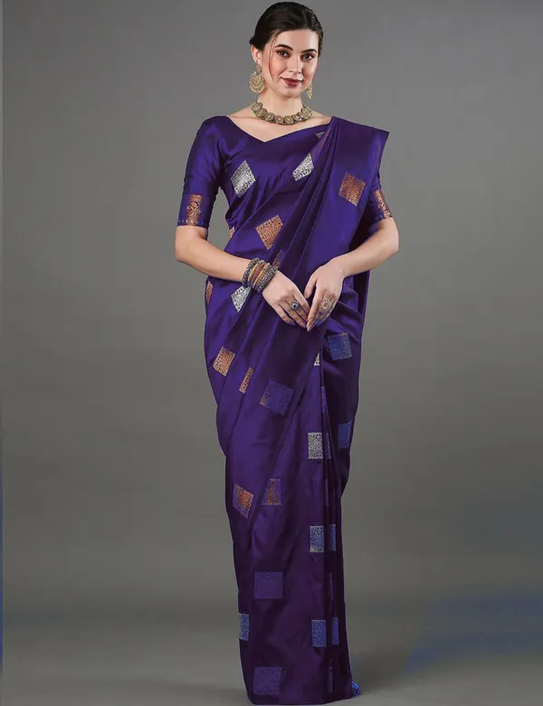 Banarasi_Soft_Silk_PURPLE_Premium-Fancy_Saree_With_Blouse_For_Women