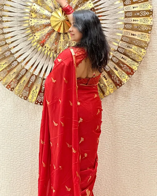 Banarasi_Soft_Silk_RED_Premium-Fancy_Saree_With_Blouse_For_Women