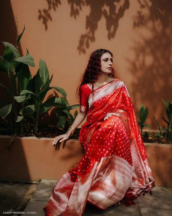 Banarasi_Soft_Silk_RED_Premium-Fancy_Saree_With_Blouse_For_Women