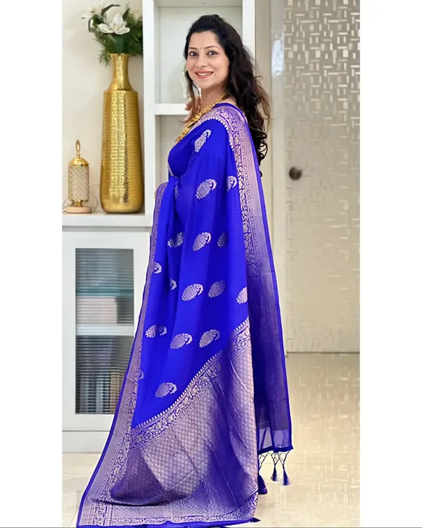 Banarasi_Soft_Silk_BLUE_Premium-Fancy_Saree_With_Blouse_For_Women