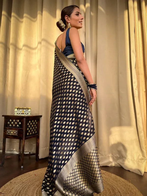 Banarasi_Soft_Silk_BLUE_Premium-Fancy_Saree_With_Blouse_For_Women