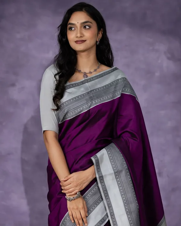 Banarasi_Soft_Silk_WINE_Premium-Fancy_Saree_With_Blouse_For_Women